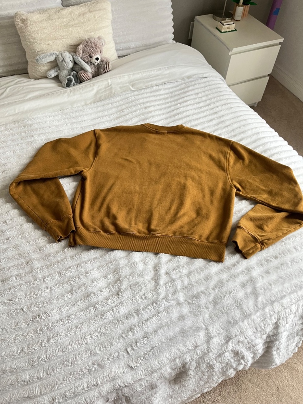 Good American Caramel Brown Crewneck Sweatshirt - Picture 11 of 14